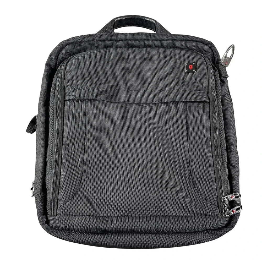 Victorinox Black Laptop Bag/Briefcase w/Multiple Pockets, fits 16